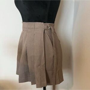Princess Polly Tan Pleated Mini Skirt (Size 4)